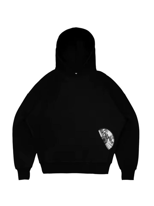 Black Disc W Hoodie