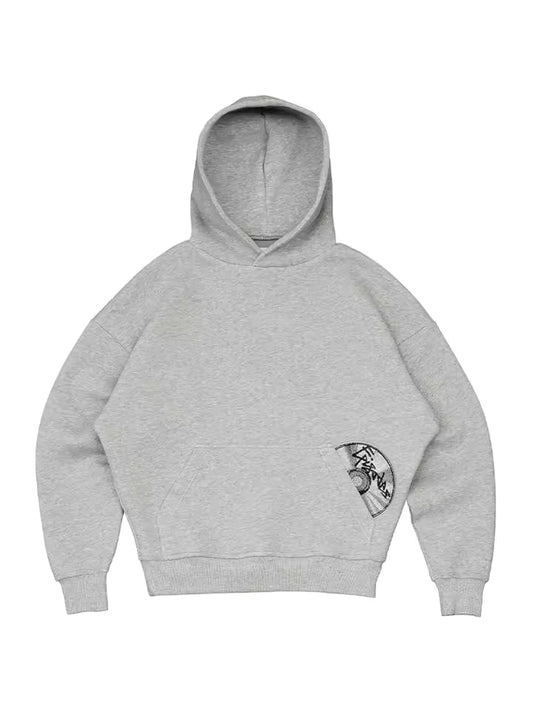Grey Disc W Hoodie